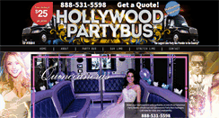 Desktop Screenshot of hollywoodpartybus.com